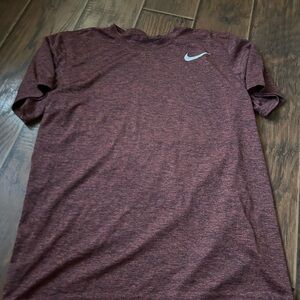 Nike Heathered Maroon T-Shirt